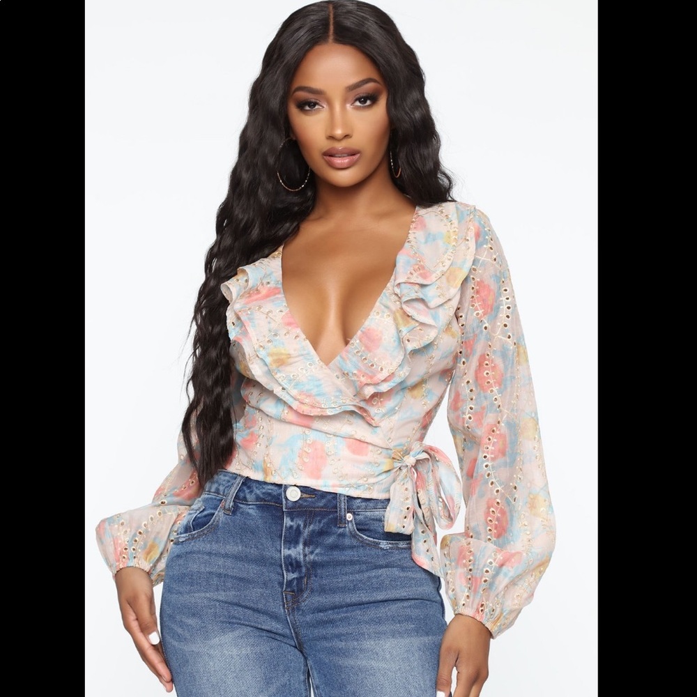 Blooming Base Surplice Top